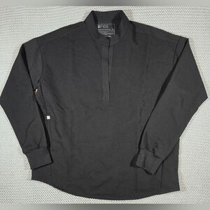 FIGS Women Oversized Rafaela Long Sleeve Top Sz XS Black Pullover